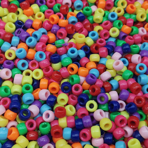 6 * 9mm solid color plastic barrel beads bead accessories ps plastic barrel beads dly jewelry accessories large hole beads