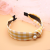 Wide Brim Hair Band Korean Mori Women's Fashion Fabric T Headband Large Bead Hairpin Hairband Internet Celebrity Personalized Headdress Hair