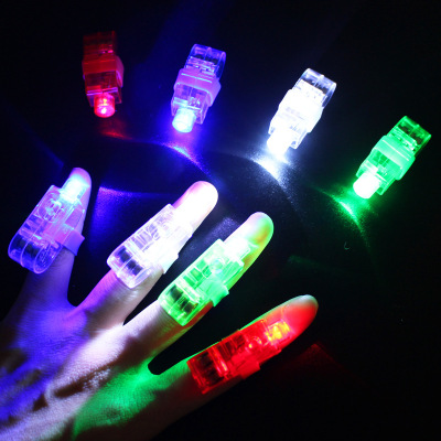 T Finger Laser Light Color Luminous Ring Ring Light Colorful Led Finger Light Stall Supply Wholesale