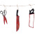 Amazon Cross-Border New Halloween Decorations Ghost Festival 12 Pieces Blood Knife Hanging Flag Haunted House Party Trick Props