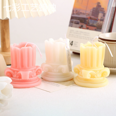Flame Roman Column Aromatherapy Candle Korean Ins Shooting Props Pillar Home Decoration Scented Candle Candle