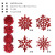 Cross-Border Amazon New Christmas Decorations 10cm/40pc Christmas Snowflake String Christmas Tree Pendant