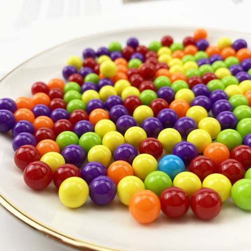 Acrylic Non-Porous Beads round Beads Plastic Diy Jewelry Beads Solid Plastic Small Caddy Toy Marbles Loose Beads 