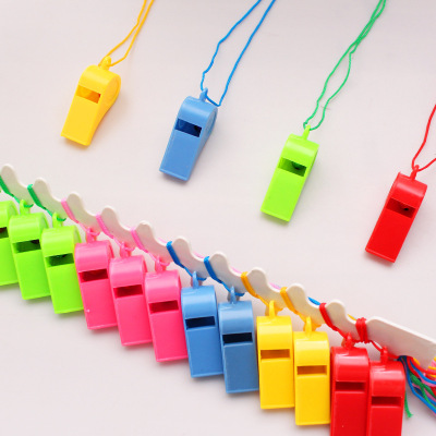 T Color Plastic Referee Whistle Whistle OK Whistle Fans Whistle Rescue Whistle Children Kindergarten Prizes
