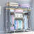 Simple Wardrobe Bold Reinforcement Steel Tube Polyester Cotton Wardrobe Simple Economical Assembly Storage