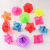 Transparent Hand Twist Gyro Plastic Small Spinning Top Lace Color Ground Rotation Kindergarten Gifts Prize Elementary School Toy