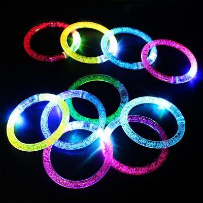 T Acrylic Flash Bracelet Light Stick Electronic LED Glow Bracelet Stall Hot Sale Luminous Toys Wholesale