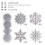 Cross-Border Amazon New Christmas Decorations 10cm/40pc Christmas Snowflake String Christmas Tree Pendant