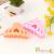 Korean Simple Geometric Hairpin Women's Updo Hair Accessories Ins Large Rubber Paint Grip Back Head Ponytail Clip Hair Accessories