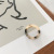 Korean Anna SS Same Style Acetic Acid Cold Style Minimalist Ring Unisex Mixed Color Ring