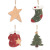 Amazon Cross-Border New Christmas Decorations Painted Christmas Stockings Gloves Christmas Tree Wood Products Pendant