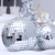 Factory Direct Sales Christmas Decorations 2-80cm Mirror Ball Disco Ball Bar KVT Cake Ornaments