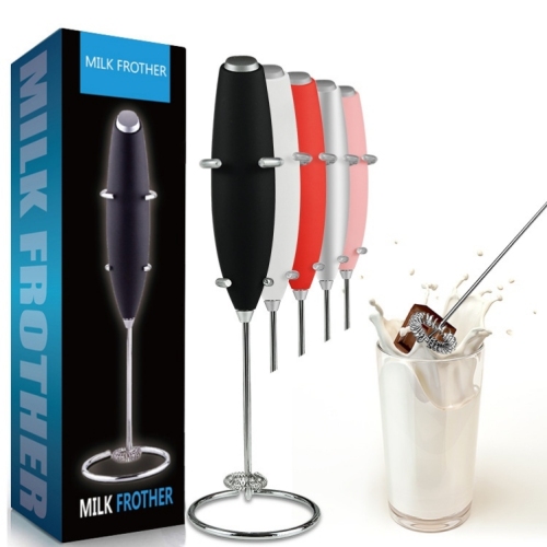 Cross-Border New Plastic Handheld Bracket Milk Frother Electric Milk Frothing Machine Battery Milk Frother