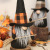 Cross-Border New Halloween Decorations Plaid Wizard's Hat Broom Faceless Old Man Doll Doll Desktop Decoration