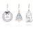 Cross-Border New Christmas Decorations European-Style White Painted round Christmas Tree Wooden Wood Products Pendant