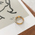 Korean Anna SS Same Style Acetic Acid Cold Style Minimalist Ring Unisex Mixed Color Ring