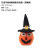 Cross-Border New Halloween Decorations Wizard's Hat Golden Glasses Pumpkin Doll Ornaments Doll