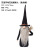 Factory Direct Cross-Border New Halloween Decorations Take Broom Wizard Faceless Old Man Doll Doll Ornaments