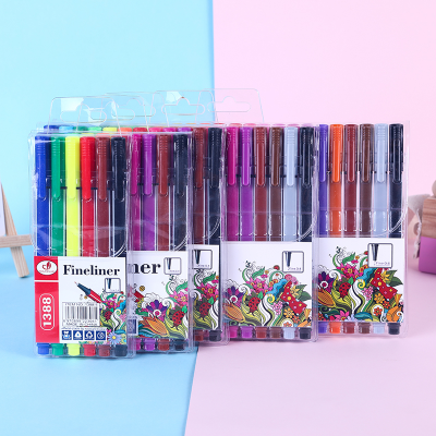 Freehand Drawing Side Hook Line Pen Student Drawing Color Pencil Hand Account Pen Work Mark Graffiti Pen Gift