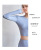 Internet Celebrity Sports Fitness Top Women's Europe and America Cross Border Running Gym Stretch Tights Yoga Clothes Long-Sleeved T-shirt