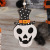 Cross-Border New Halloween Decorations Skull Ghost Painted Wooden Hanging Decoration Party Dress up Props Pendant