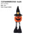 Cross-Border New Halloween Decorations Wizard's Hat Golden Glasses Pumpkin Doll Ornaments Doll