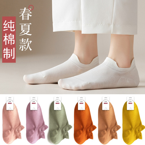 socks women‘s cotton socks cotton low top socks pure black spring and summer women‘s thin white invisible socks cotton socks