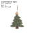 Amazon Cross-Border New Christmas Decorations Painted Christmas Stockings Gloves Christmas Tree Wood Products Pendant