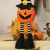 Cross-Border New Halloween Decorations Wizard's Hat Golden Glasses Pumpkin Doll Ornaments Doll