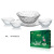 Green Apple Jade Dew Series Household Creative Glass Bowl Set One Piece Dropshipping