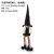 Cross-Border New Halloween Decorations Wizard's Hat Faceless Old Man Doll Hanging Feet Doll Sitting Ornaments