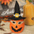 Cross-Border New Halloween Decorations Wizard's Hat Golden Glasses Pumpkin Doll Ornaments Doll