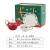 INS Christmas Ceramic Cup Dish Amazon Hot Sale Featured Gold-Plated Tea Set Christmas Gift One Pot One Cup