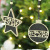 Amazon Cross-Border New Christmas Decorations Nordic Black Wooden Crafts Christmas Tree Pendant