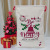 2022 New Christmas Canvas Gift Bag Cross-Border Double Drawstring Bundle Christmas Bag 50*70 Christmas Bag