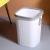 Nordic Style Trash Can with Lid Home Living Room Creative Toilet Kitchen Press Ring Covered Trash Can