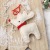 Amazon Cross-Border Christmas Decorations Non-Woven Simple Red and White Elk Pendant Christmas Tree Cloth Hanging Ornaments