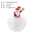 Cross-Border New Christmas Decorations Creative Resin Santa Claus David's Deer Snowman White Fur Ball Bell Pendant