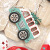 Cross-Border Christmas Decorations Painted Santa Claus Gift Car Wood Products Christmas Tree Pendant