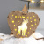 Wooden Christmas Decorations Creative Hollow Carved Christmas Letters Elk Christmas Tree Light Pendant Gift