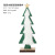 Amazon Cross-Border New Christmas Home Decorations Creative Stickers Wool Christmas Tree Wood Desktop Ornaments