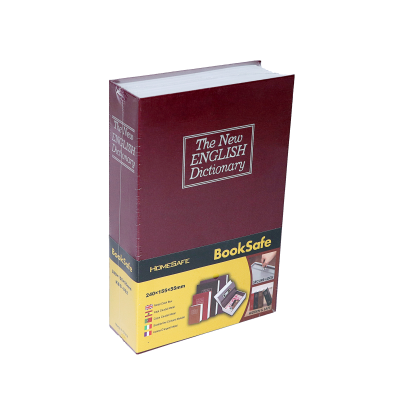 Cross-Border Wholesale Simulation Book Safe Deposit Box Dictionaries of English Money Box Book Safe Monochrome Large Key