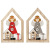 Cross-Border New Christmas Decorations Painted Angel Little Girl Wooden Crafts Ornaments Christmas Tree Ornaments