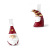 Factory Direct Sales Christmas Daily Necessities Nordic Style Creative Resin Santa Claus White Wooden Clip