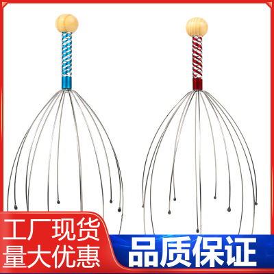 Factory Direct Sales Head Massage Tingler Soul Extractor Steel Wire Head Mo Massager Octopus Head Massager