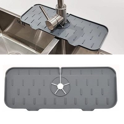 Faucet Silicone Draining Pad Water Cushion Kitchen Sink Drain Water Cushion Dry Block Water Cushion Faucet Splash-Proof Water Cushion
