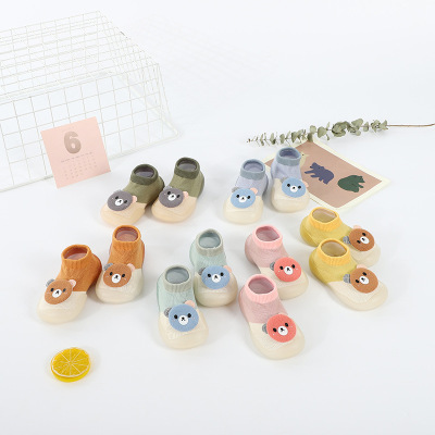 Cartoon Children's Floor Socks Non-Slip Bear Stereo Baby's Socks Newborn Baby Children's Socks Toy Socks Factory Wholesale