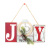 Amazon Cross-Border Christmas Decorations Creative Letters Joy Pine Cone Bell Pendant Holiday Set Wall Hanging