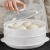 Microwave Oven Steamer Food Steamed Bread Heating With Lid Steaming Box Plastic Steamer Utensils Household Microwave Oven Steaming Box Wholesale