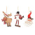 Amazon Cross-Border Christmas Decorations Painted Santa Claus David's Deer Snowman Wooden Board Wooden Pendant